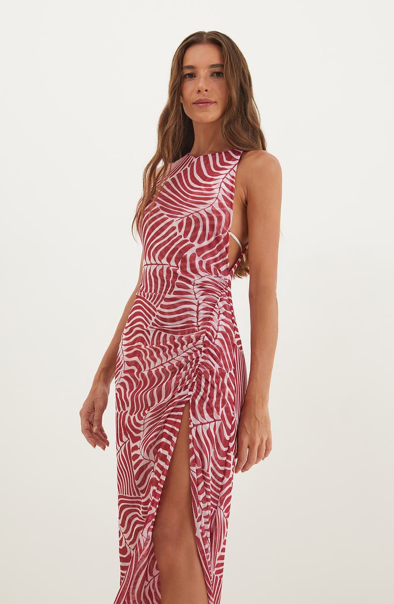 ViX Paula Hermanny Getty Mesh Cover-Up Dress, Alternate, color, 