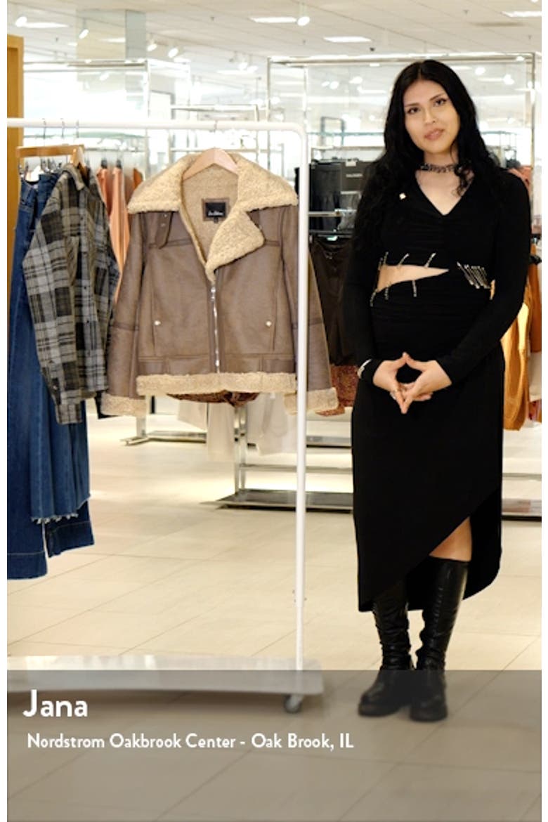 Faux Shearling Aviator Jacket video