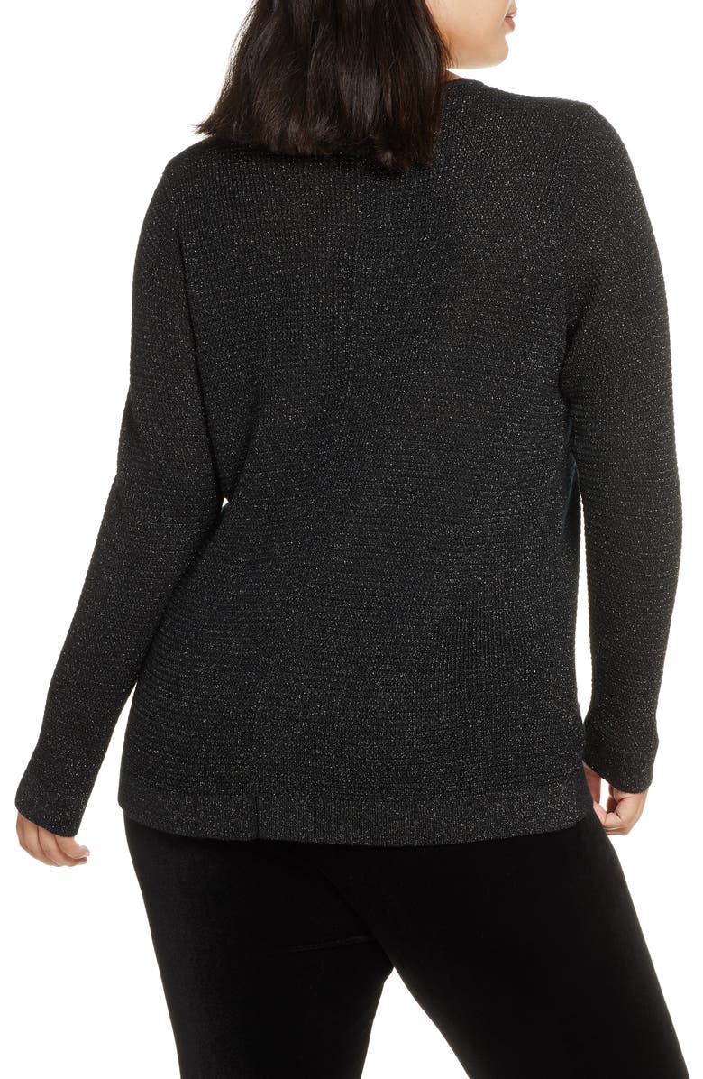Eileen Fisher Shimmer Merino Wool Blend Top, Alternate, color,
