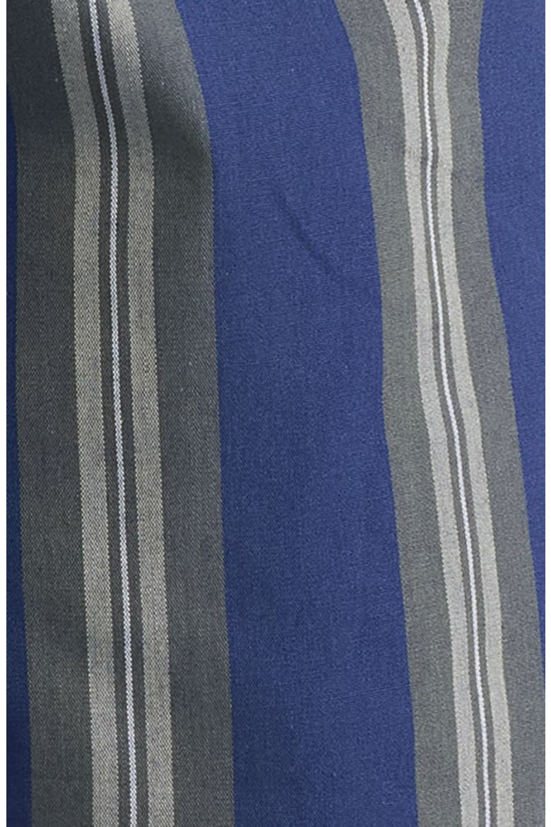 Modern Woven Stretch Cotton Boxers, Alternate, color, NAVY PEACOAT- GREEN STRIPE