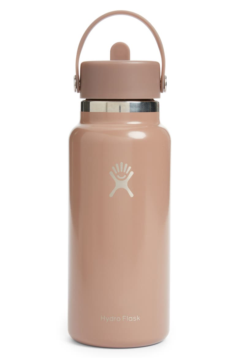 32-Ounce Wide Mouth Flex Straw Cap Water Bottle (Nordstrom Exclusive), Main, color, MOCHA BROWN