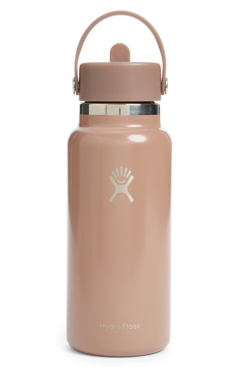 Hydro Flask 32-Ounce Wide Mouth Flex Straw Cap Water Bottle, Main, color,