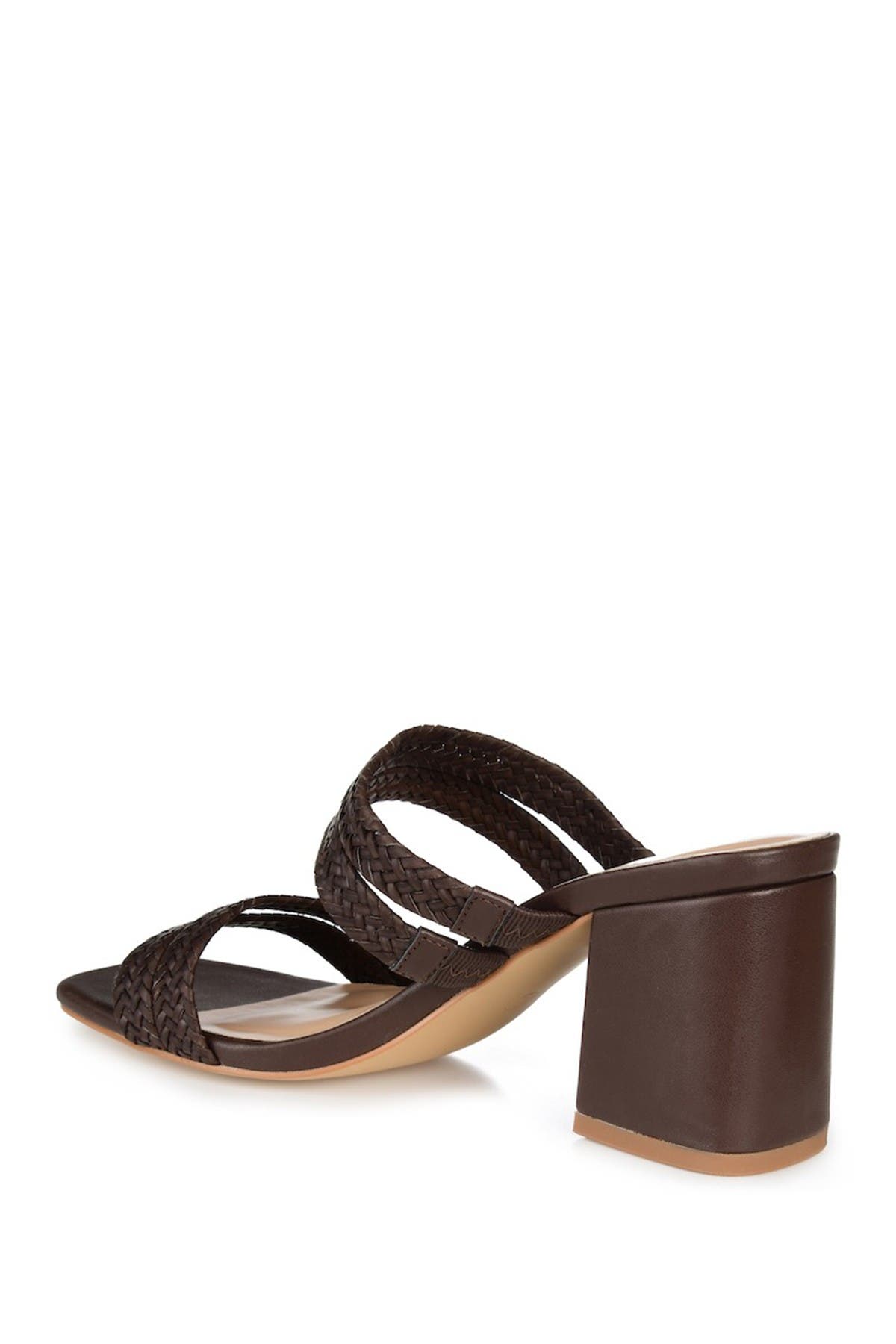 JOURNEE Natia Strappy Block Heel Sandal, Alternate, color, BROWN
