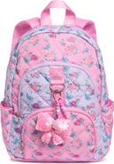 OMG Accessories Large Floral Quilted Backpack