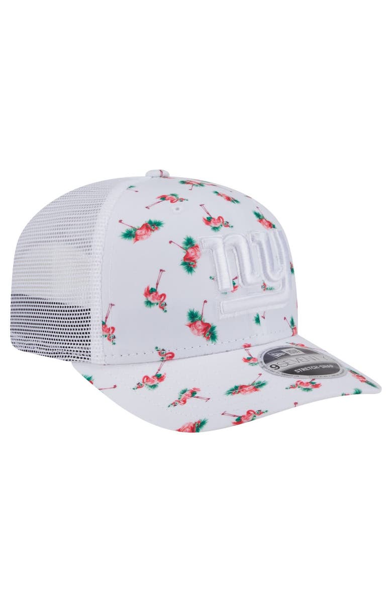 New Era Men's New Era White New York Giants Adventure Flamingo Pattern 9SEVENTY Stretch-Snap Hat, Alternate, color, 