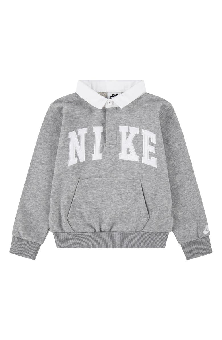 Nike Kids' Sportswear Club Polo Sweatshirt, Main, color, 