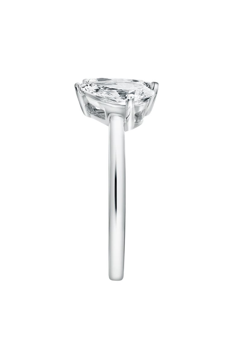 Twin Flames 14K Gold Pear Cut Lab Grown Diamond Toi et Moi Ring - 2 ct, Alternate, color, 14K White Gold
