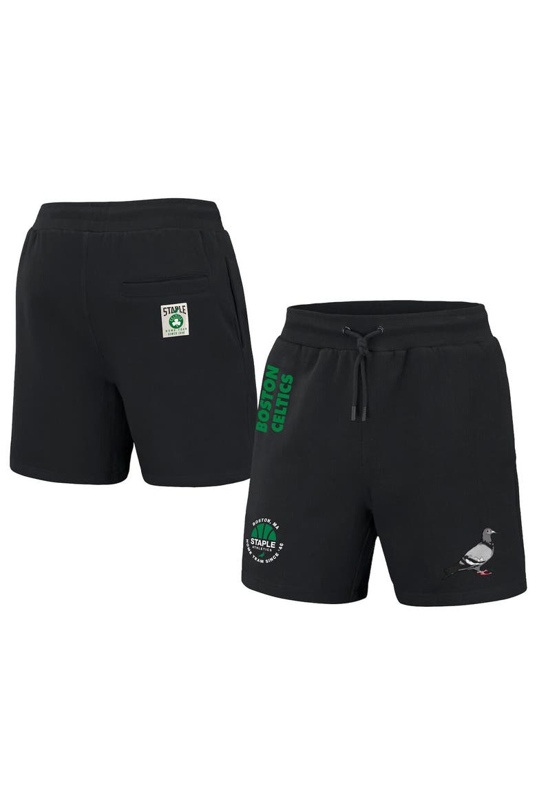 Men's NBA x Staple Black Boston Celtics Home Team Shorts, Alternate, color, Black