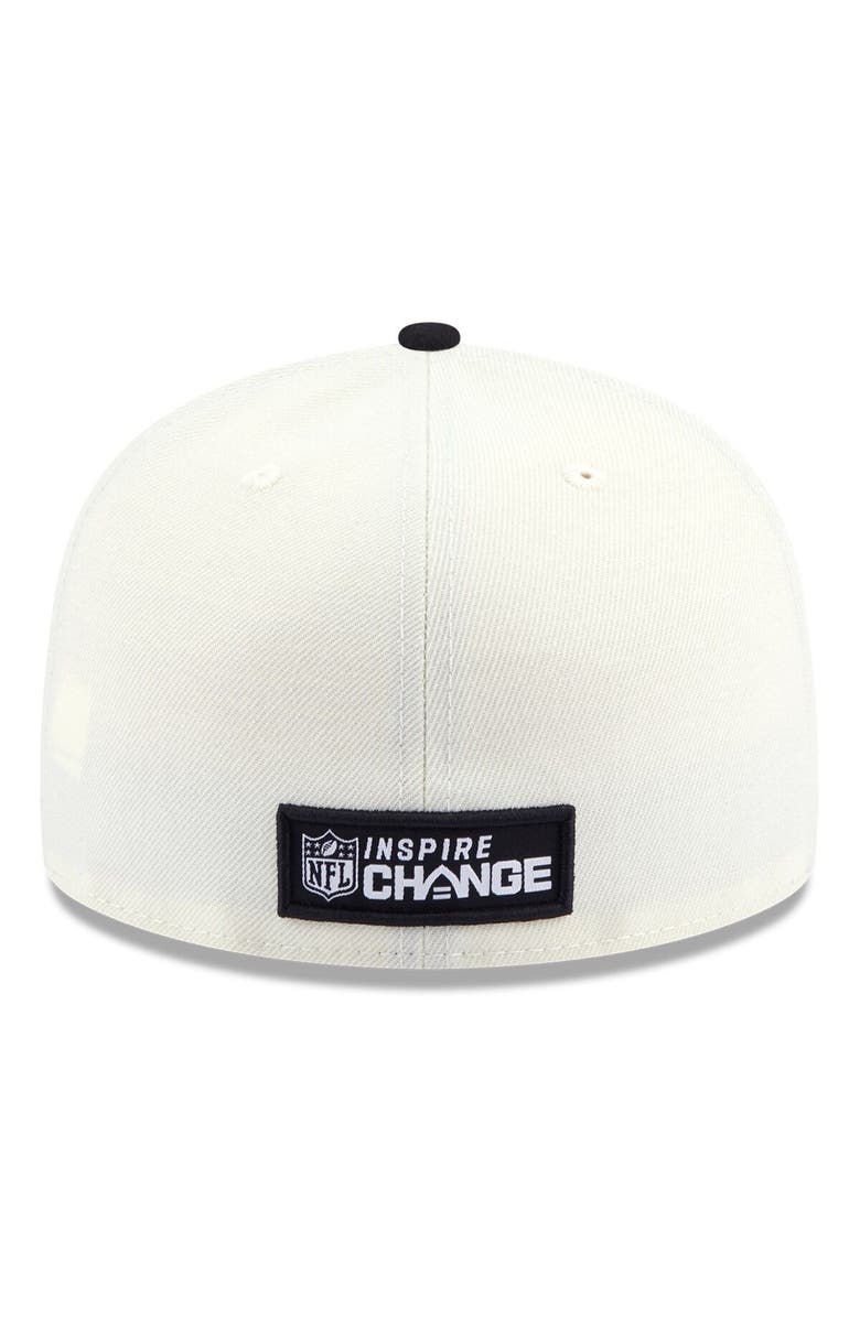 New Era Men's New Era Cream/Black Tampa Bay Buccaneers 2022 Inspire Change 59FIFTY Fitted Hat, Alternate, color, Cream