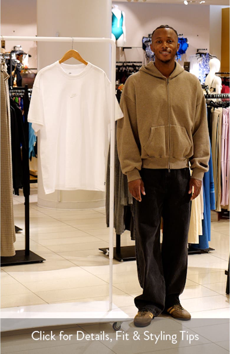 Sportswear Embroidered Swoosh Cotton T-Shirt, sales video thumbnail