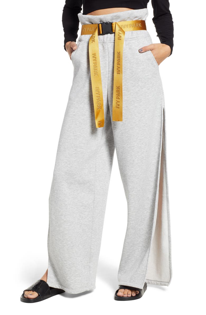 IVY PARK<sup>®</sup> Paperbag Waist Split Leg Joggers, Main, color, 