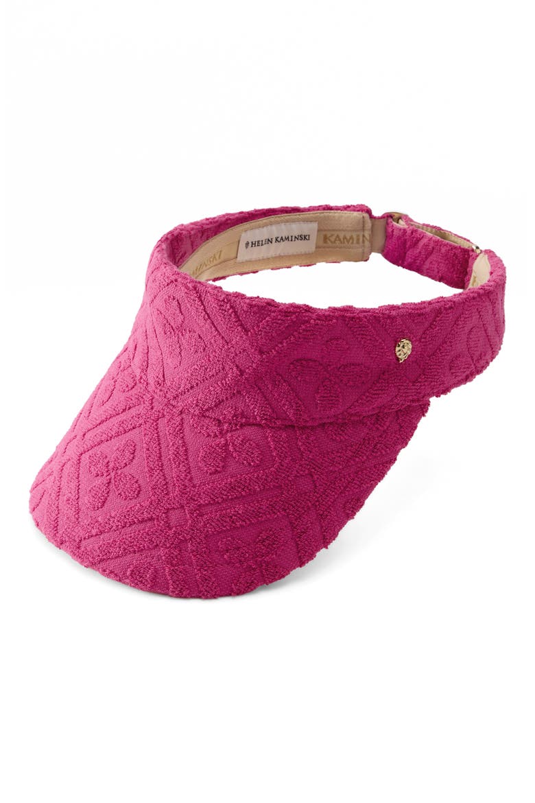 Dhara Terry Visor, Main, color, BRIGHT PINK