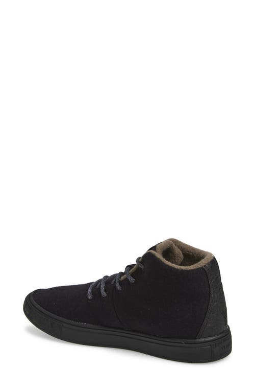 Yy Nation Alto Water Resistant Wool Blend High Top Sneaker In Black/black