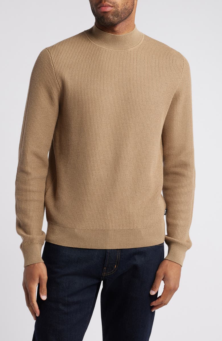 BOSS Derano Virgin Wool Blend Sweater, Main, color, Open Bge