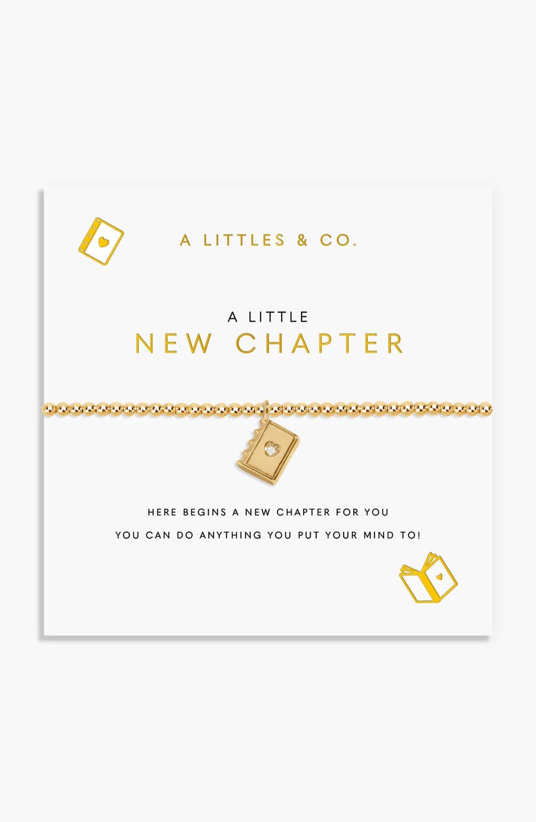 A Littles & Co A Little 'New Chapter' Bracelet in Gold-Tone Plating, Alternate, color, Metallic Gold