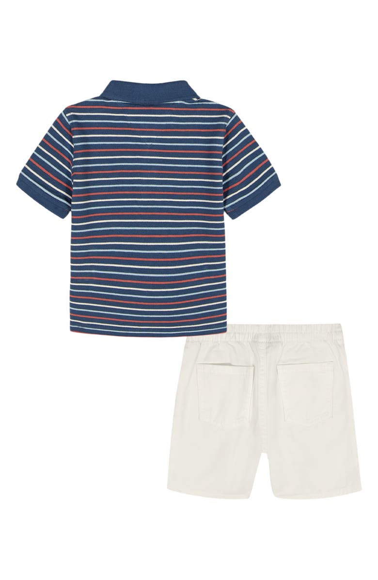 Tommy Hilfiger Stripe Polo & Shorts Set, Alternate, color, Navy
