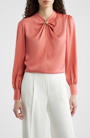Elie Tahari The Valentine Stretch Silk Top