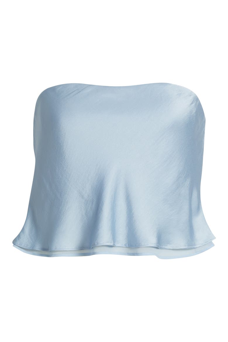 Azur Strapless Crop Top, Alternate, color, LT-PASTEL BLUE