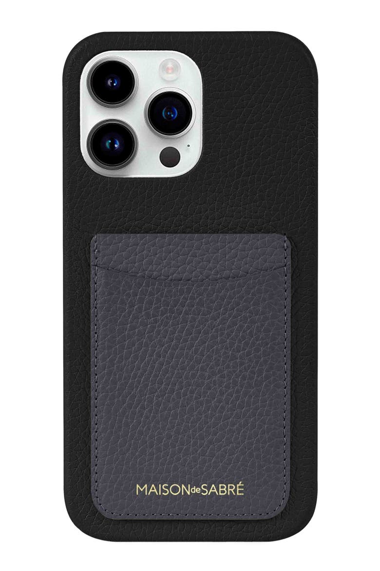 Card Phone Case, Main, color, Graphite Caviar