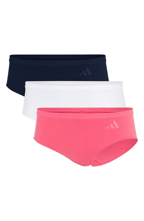 Adidas Originals Set Of 3 Hipster Briefs In Blue
