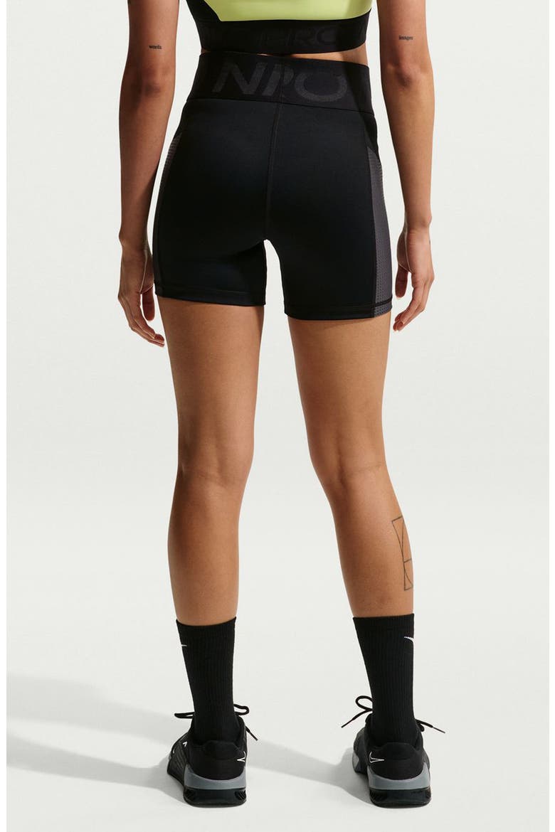 Dri-FIT High Waist Bike Shorts, Alternate, color, BLACK/ ANTHRACITE/ WHITE