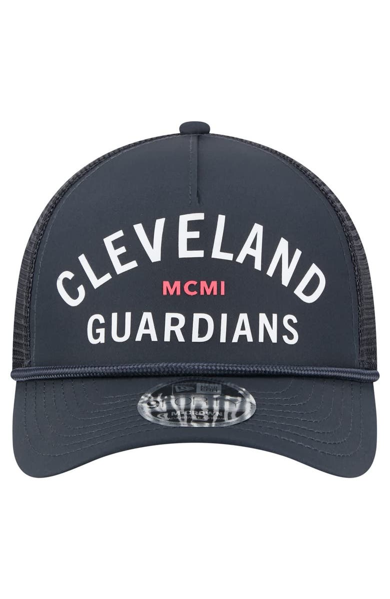 New Era Men's New Era  Navy Cleveland Guardians Minimalist 9FORTY A-Frame Adjustable Hat, Alternate, color, Navy