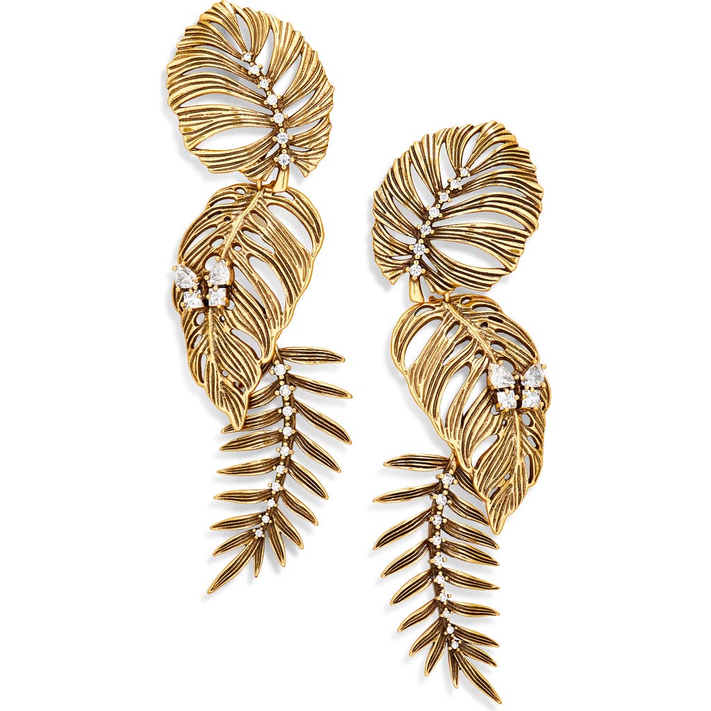 Kendra Scott Kayla Leaf Statement Drop Earrings
