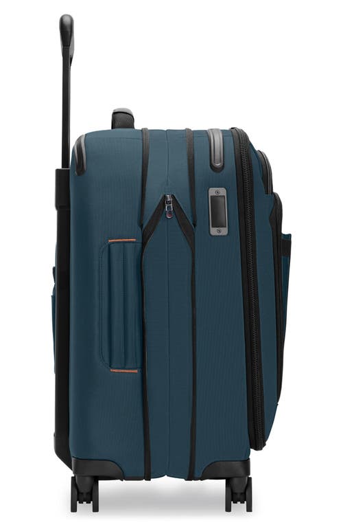 Briggs & Riley Zdx Global 21-inch Expandable Carry-on Spinner Suitcase In Blue