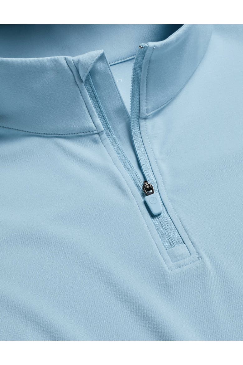 Performance Zip Neck, Alternate, color, Light Blue