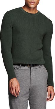 Billy Reid Martin Mini Waffle Crewneck Cotton & Cashmere Sweater