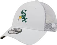 New Era Men's New Era  White Chicago White Sox Flag 9FORTY Trucker Adjustable Hat