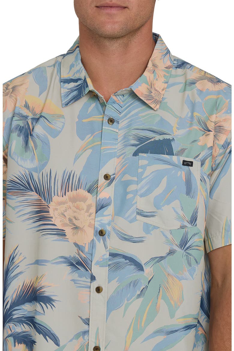 Sundays Lounge Short Sleeve Button-Up Shirt, Alternate, color, BLUE HORIZON