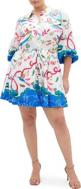 City Chic Tahlia Allover Print Minidress