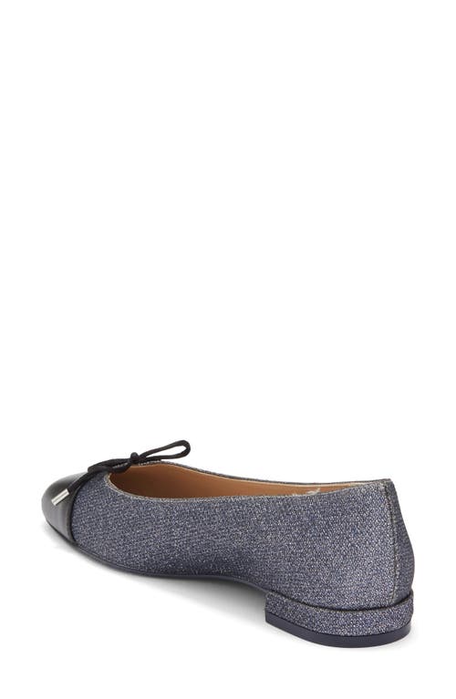 Stuart Weitzman Sleek Cap Toe Bow Flat In Multi