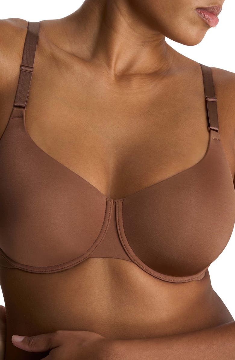 Natori Liquid Full Fit Balconette T-Shirt Bra, Alternate, color, Nutmeg