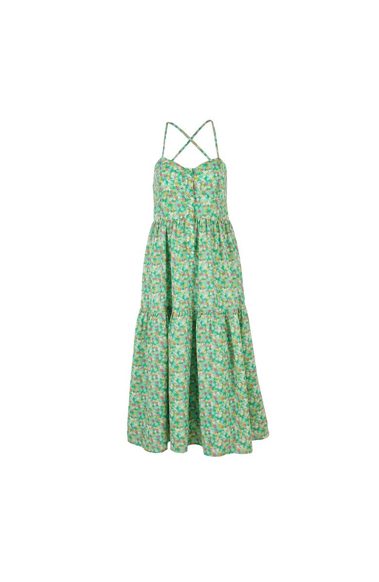 The Shirt by Rochelle Behrens The Leora Dress, Alternate, color, Green/Pink Multi