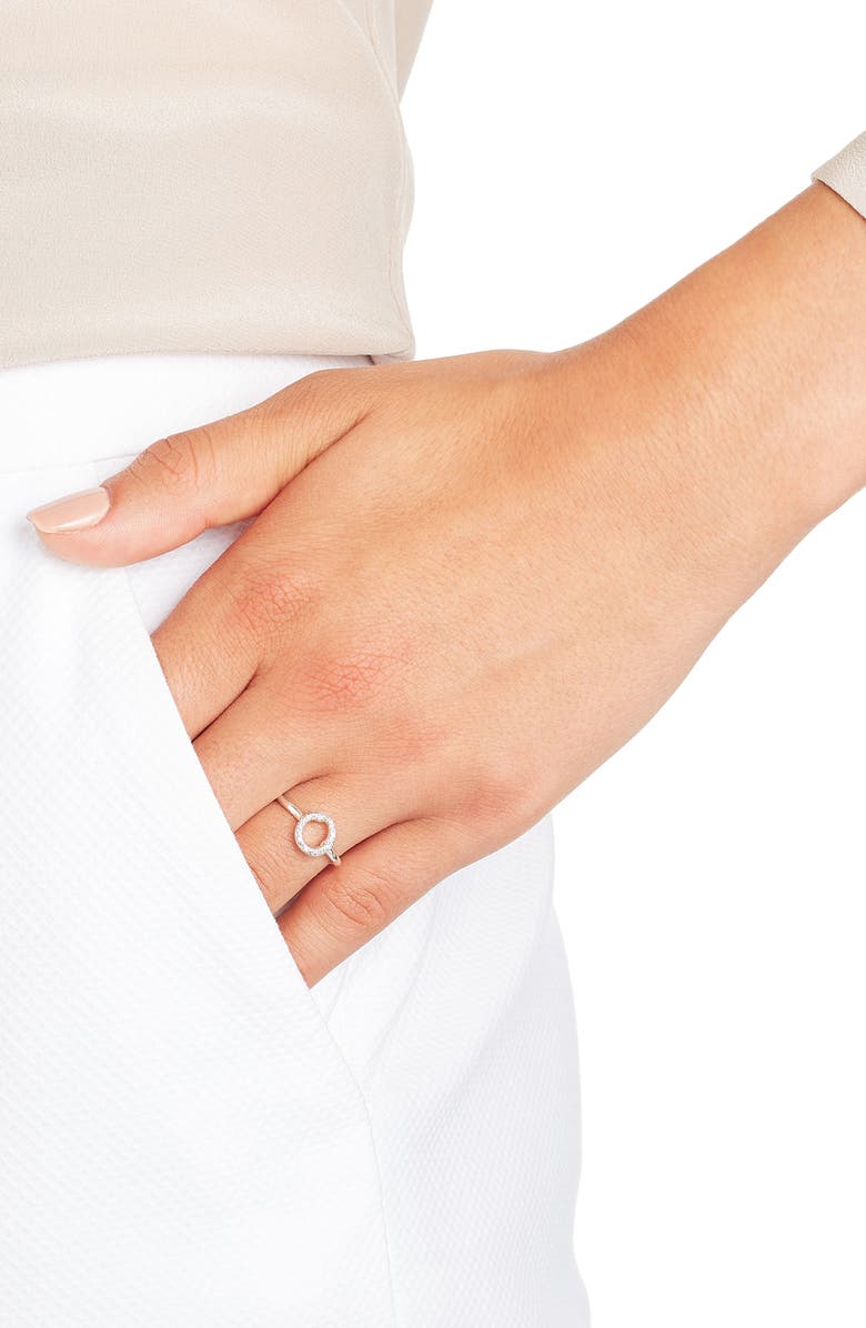 Monica Vinader Riva Diamond Mini Circle Ring, Alternate, color, 