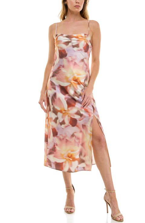 Cowl Neck Midi Sundress