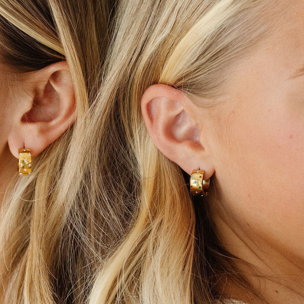 Pip Pop Girls' Confetti Bold Hoop Hypoallergenic Earring | Nordstrom