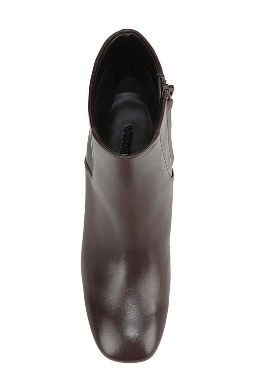 Vince Kellan Block Heel Bootie In Brown