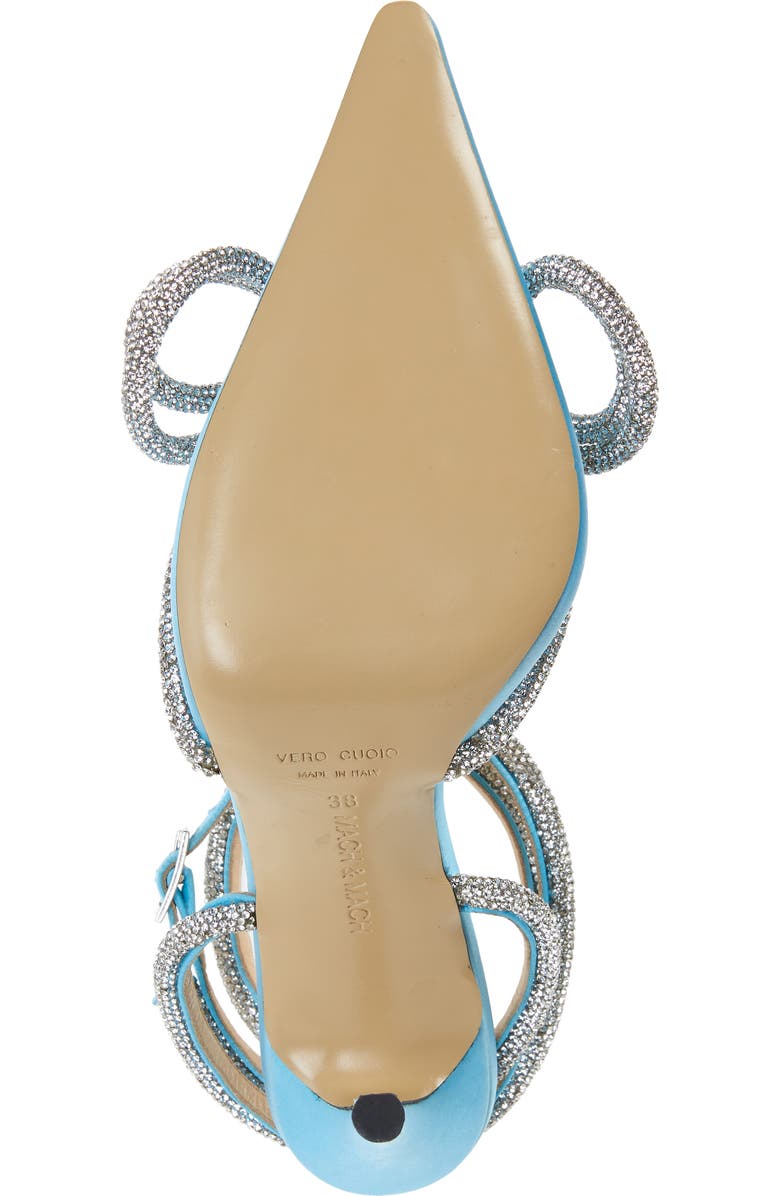 Mach & Mach Double Crystal Bow Pointed Toe Pump, Alternate, color,