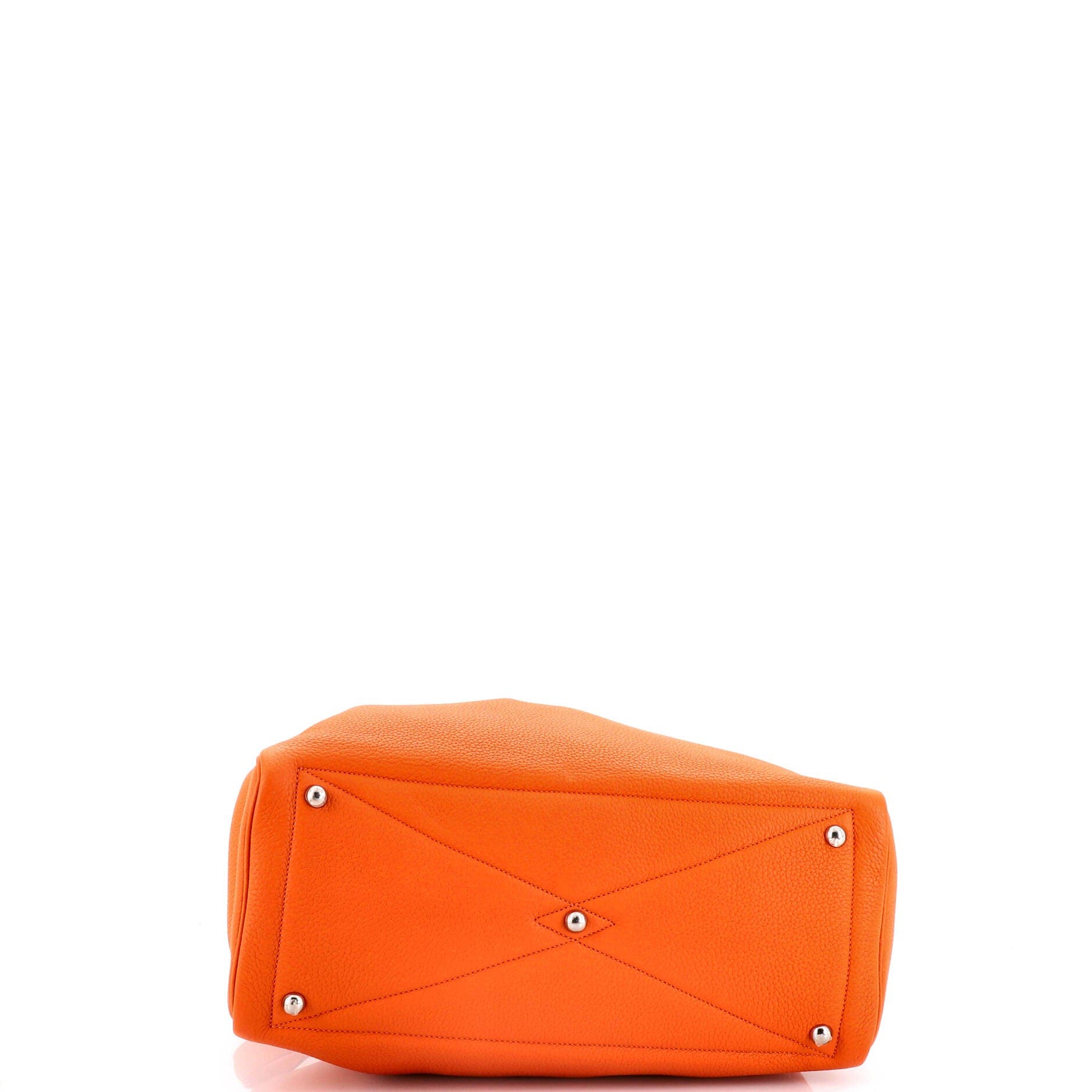 Pre-Owned Hermes Victoria II Bag Clemence 35, Alternate, color, Orange H