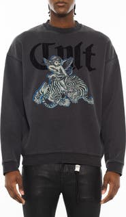Cult of Individuality Graphic Crewneck Sweatshirt