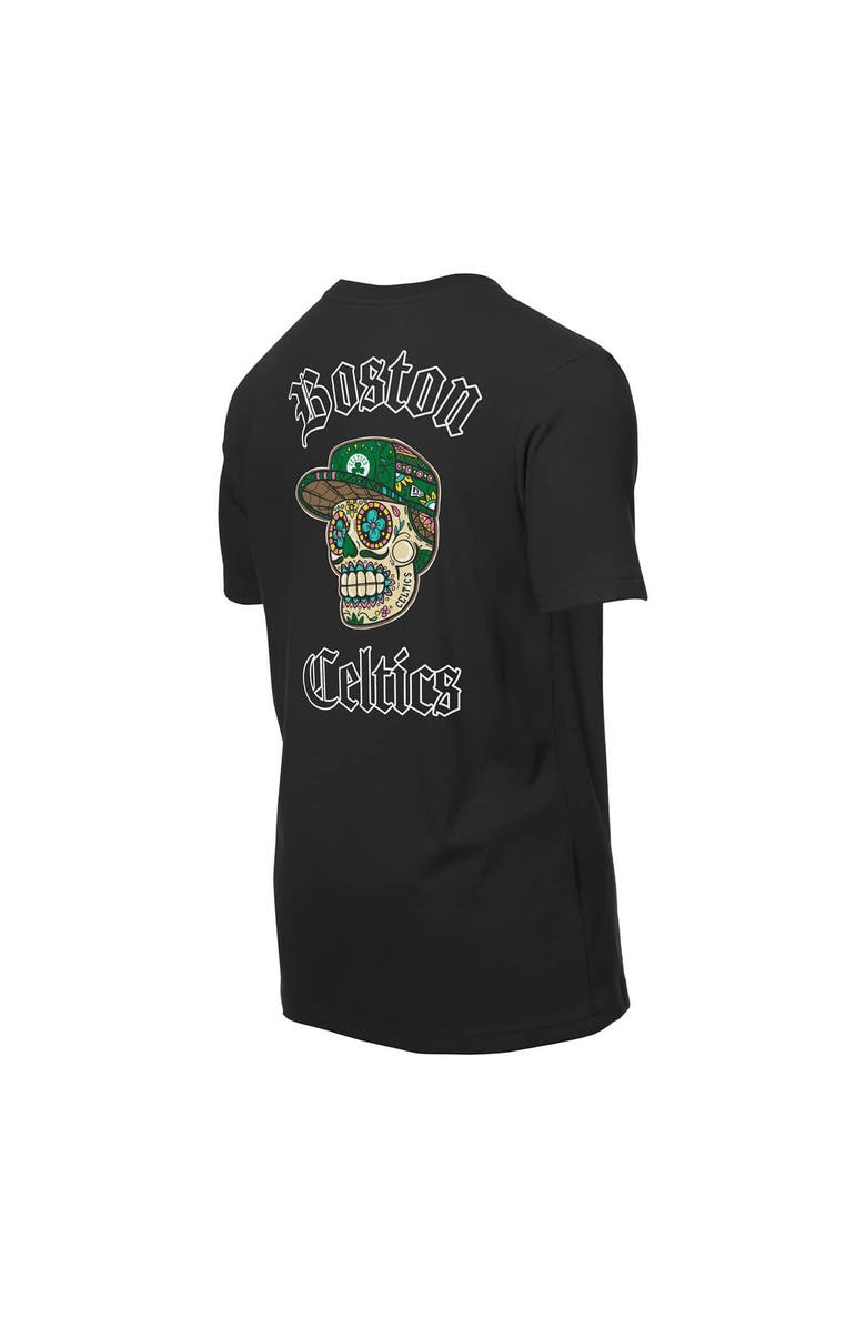 New Era Men's New Era Black Boston Celtics Sugar Skulls T-Shirt, Alternate, color, Black