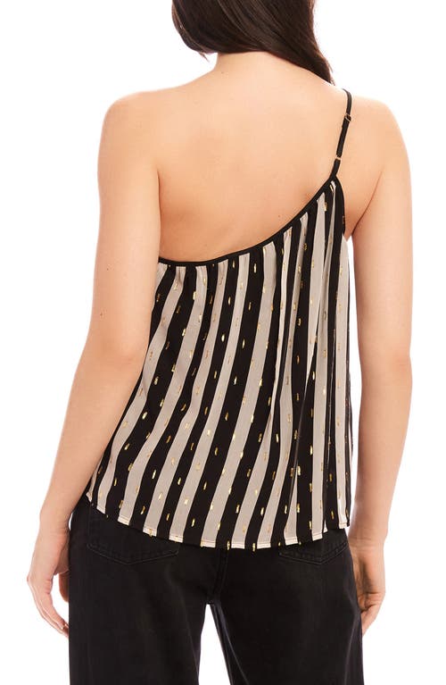 Fifteen Twenty Louetta Metallic One-shoulder Tank In Stripe