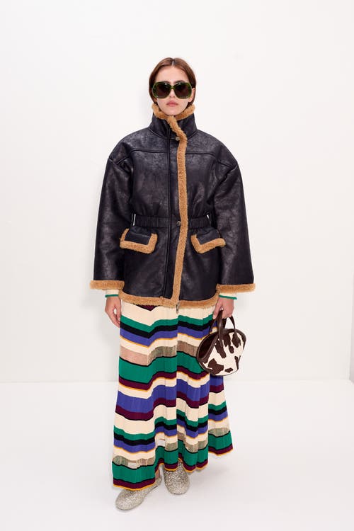 Simonmiller Yara Faux Shearling Jacket In Black