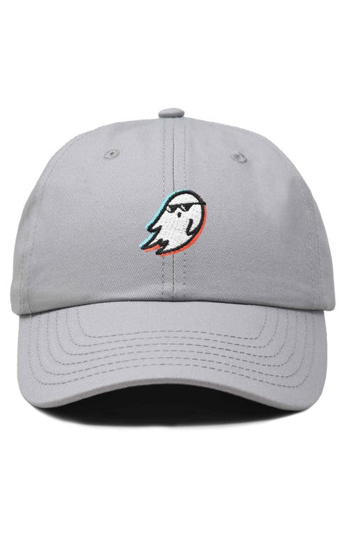 Dalix Ghost Life Embroidered Casual Cap In Gray