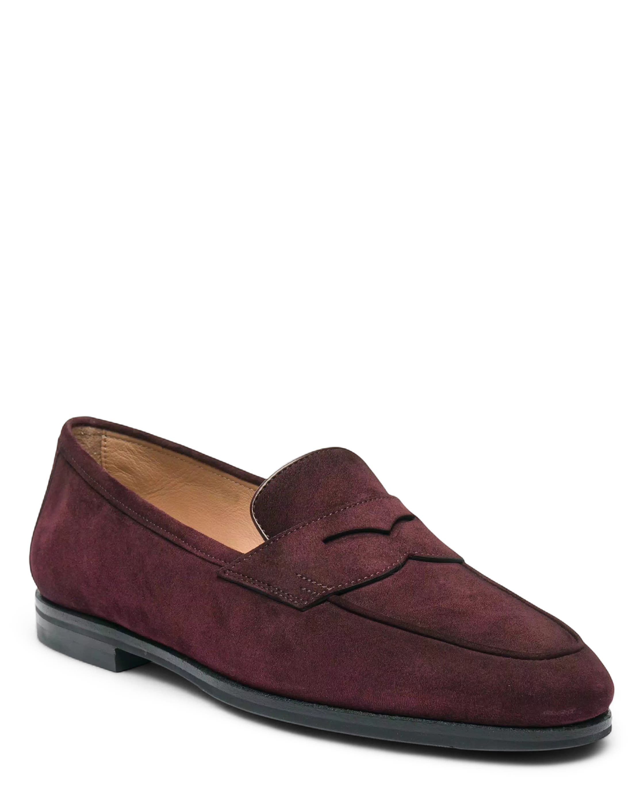 Santoni Suede Carla Loafer, Alternate, color, 