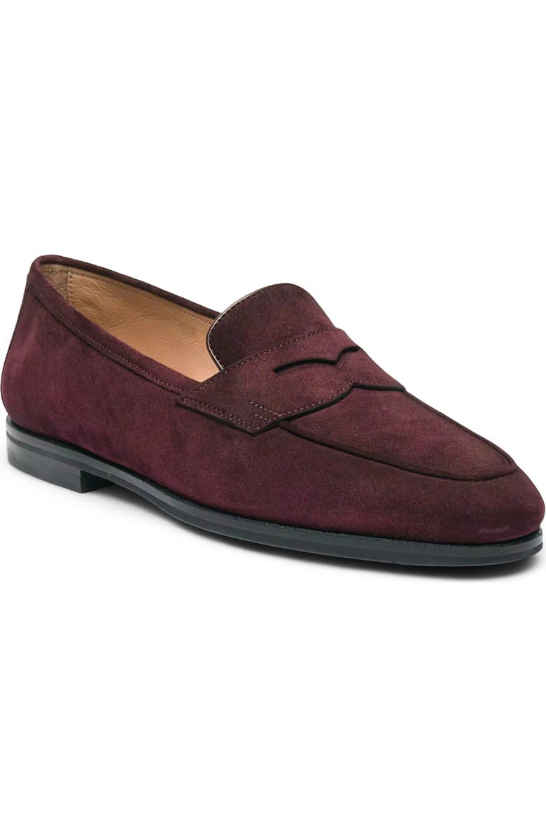 Santoni Suede Carla Loafer, Alternate, color,