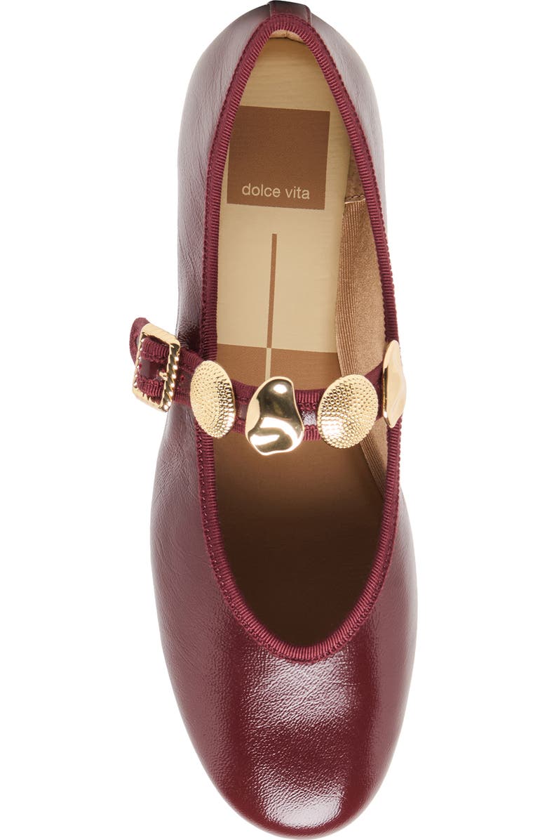 Dolce Vita Relan Mary Jane Ballet Flat, Alternate, color, Oxblood Leather